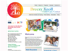 Tablet Screenshot of breezyknollchildcarecenter.com